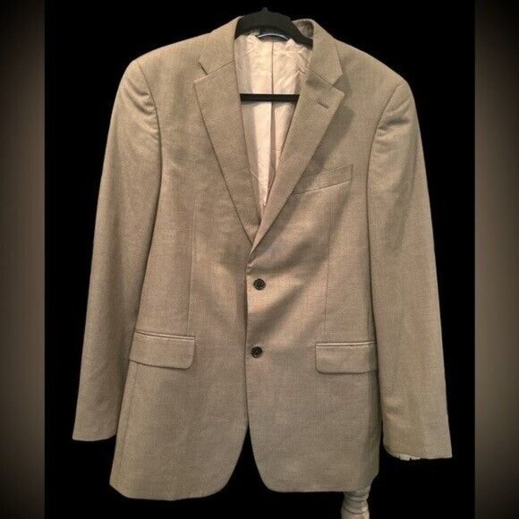 Tommy Hilfiger Sport Coat Tan Sz 40-42 Excellent - Picture 1 of 3